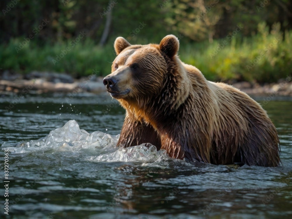 brown bear in the forest brown bear in the forest