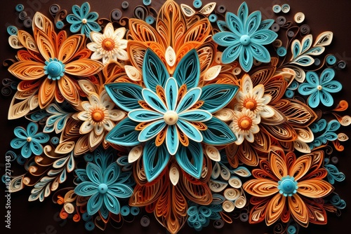 Colorful Paper Quilling Art