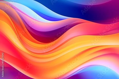 Abstract Background with Colorful Gradients and Movement
