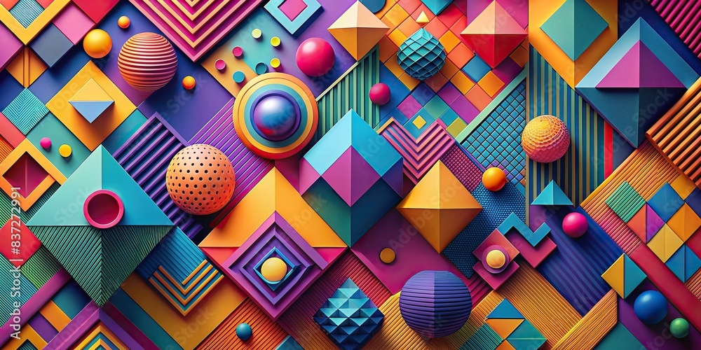 Abstract background wallpaper with vibrant colors and geometric shapes ...