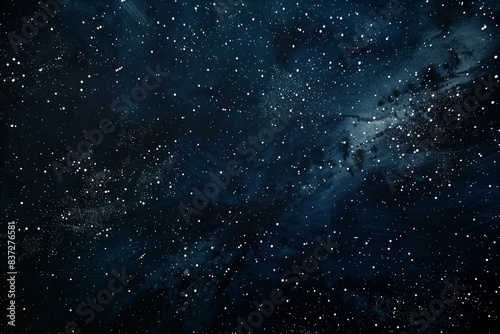 Starry Midnight Sky on Deep Blue Background