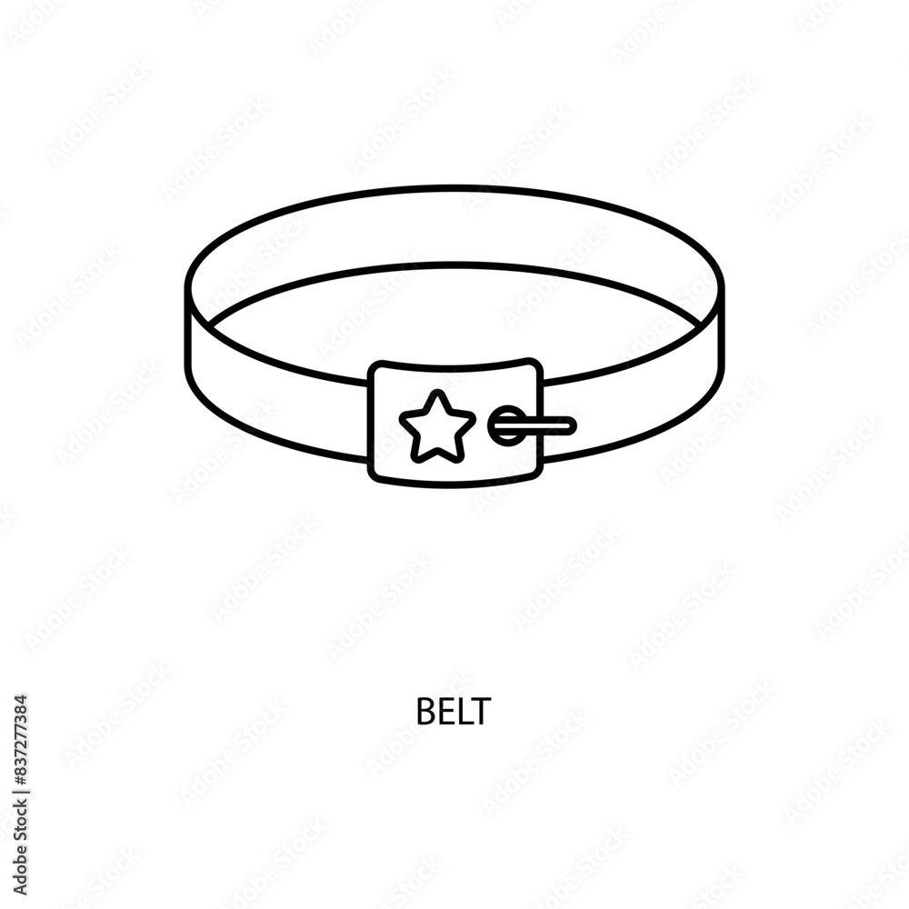 belt concept line icon. Simple element illustration. belt concept outline symbol design. belt concept line icon. Simple element illustration. belt concept outline symbol design.