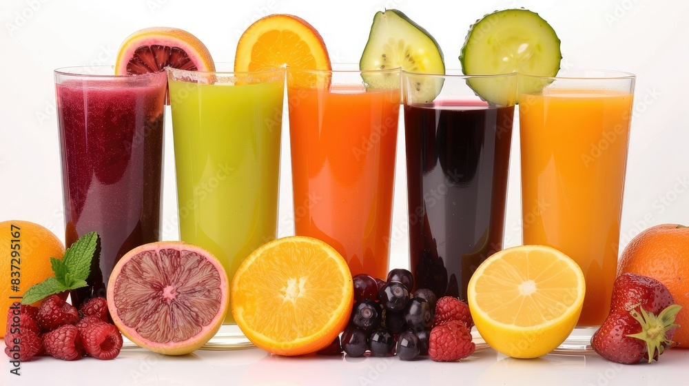 White backdrop, juice isolated on white clean backgrounds
