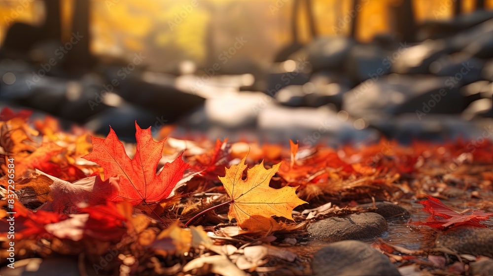 autumn leaves background, generative ai autumn leaves background, generative ai
