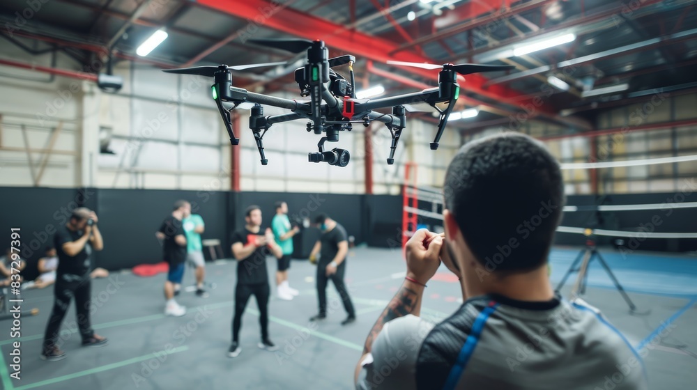 Aerial Drones Capture Wrestlers in Training for Advanced Feedback and Unique Perspectives