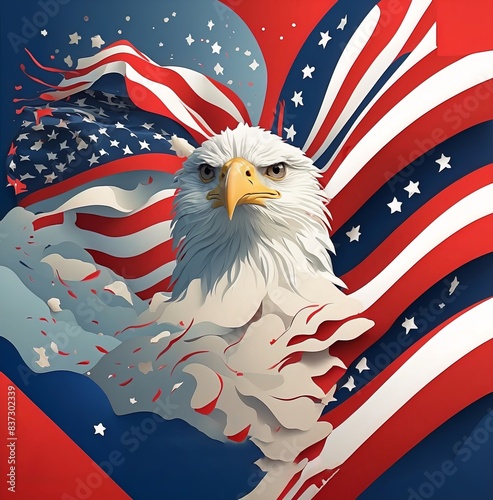 Vector design with Independence illustration photo