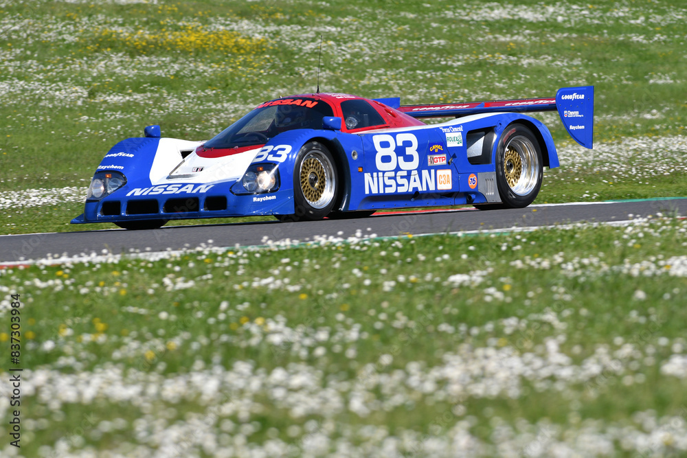 Nissan R90ck Rear Scarperia, 5 April 2024: Nissan R90CK group C year 1990 in action ...