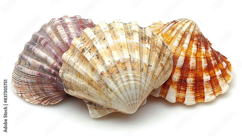 two are red-white and one is orange two are red-white and one is orange