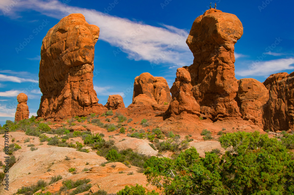 Parade of the Elephants With People Arches National Park Utah Parade of the Elephants With People Arches National Park Utah