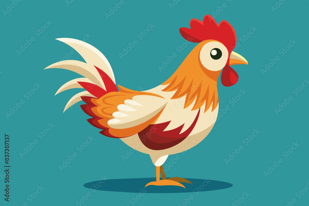 rooster vector illustration