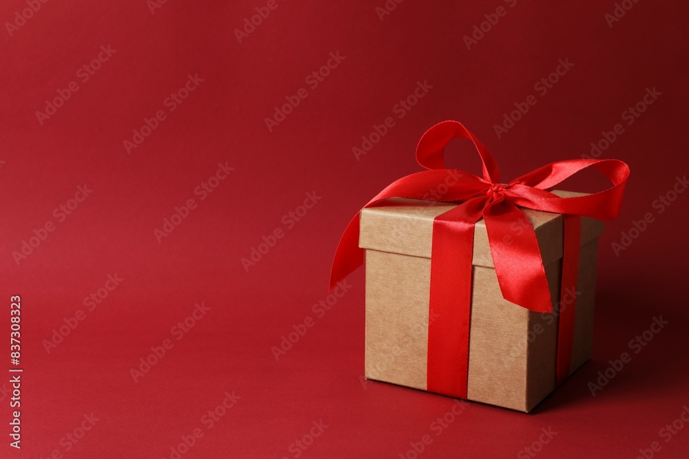 Obraz premium red gift box
