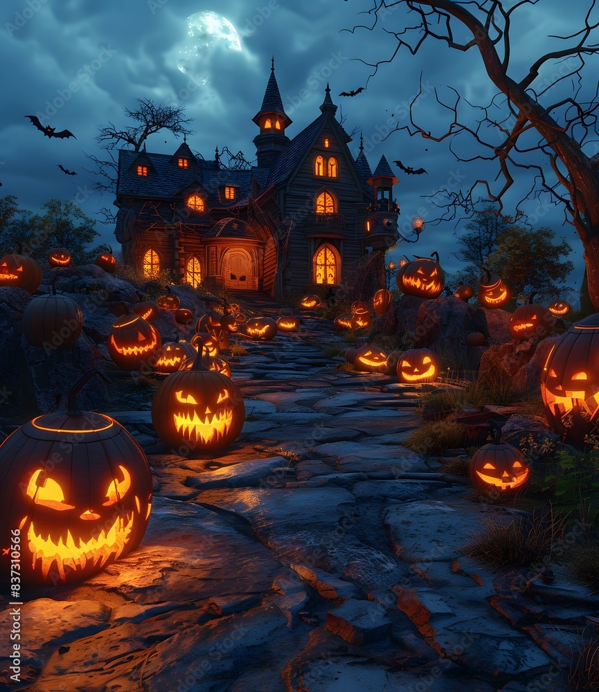 Halloween Pumpkin House Halloween Pumpkin House