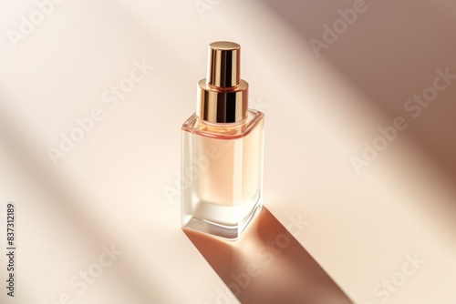 Elegant Glass Spray Bottle with Gold Cap