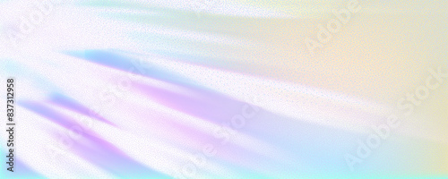 Abstract background featuring a holographic blur with a color gradient.Vector grain noise texture, and watercolor blend.Neon iridescent colors creating a smooth gradation effect.