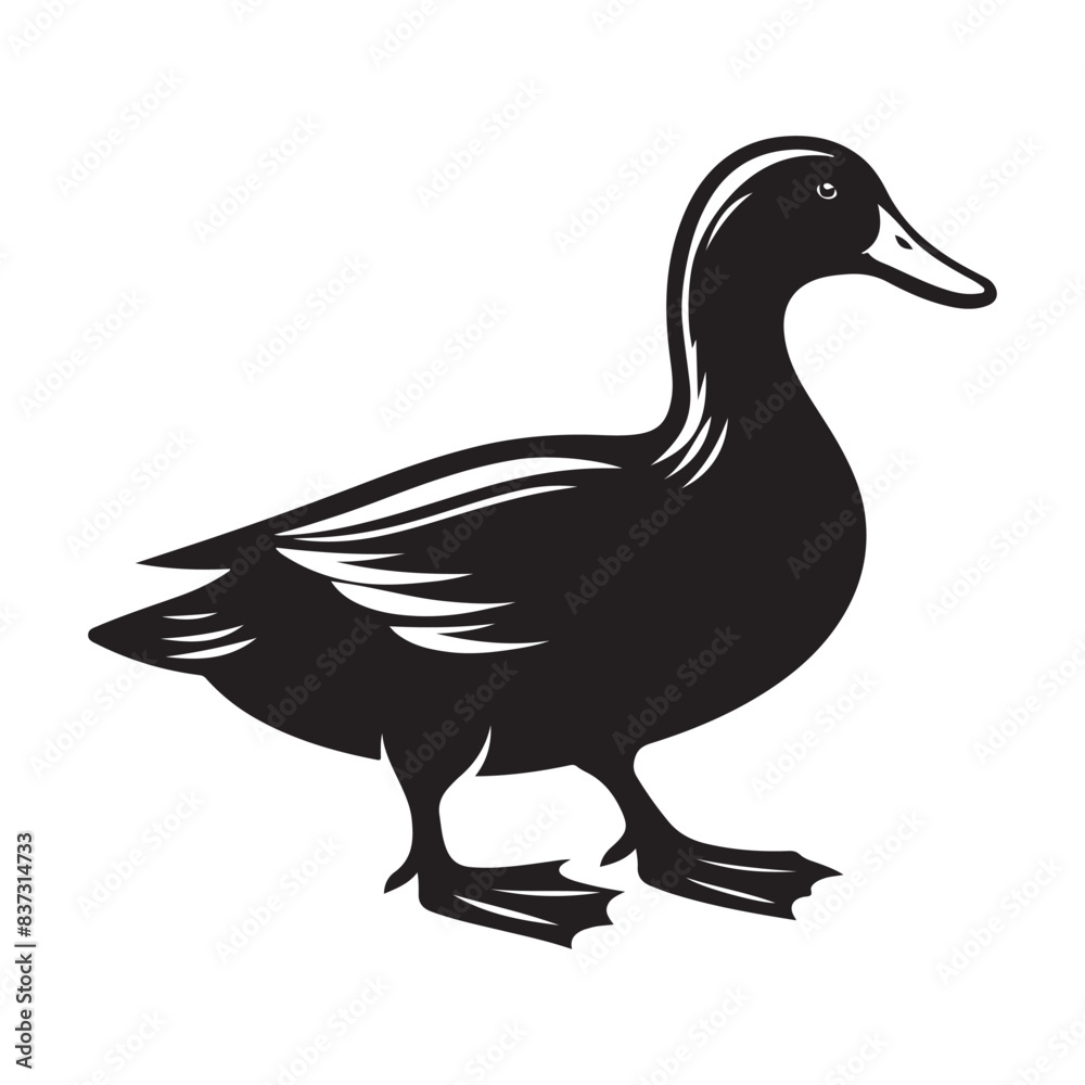 Duck vector silhouette