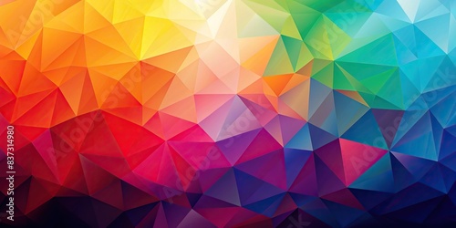 Abstract polygon background design in vibrant colors for business promotion and branding