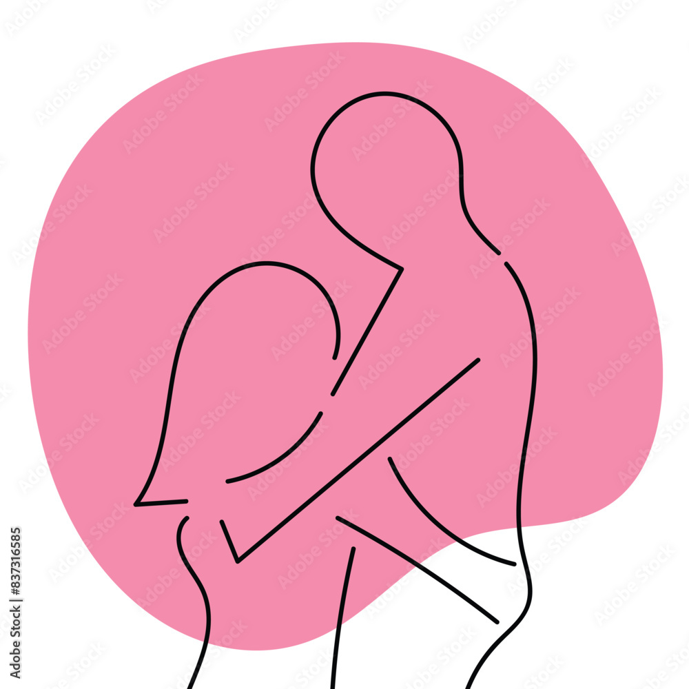 Sketch minimal couple in love drawing line art couple lovely drawn together line love concept with white ioslated background. Abstract,vector,illustration. Sketch minimal couple in love drawing line art couple lovely drawn together line love concept with white ioslated background. Abstract,vector,illustration.