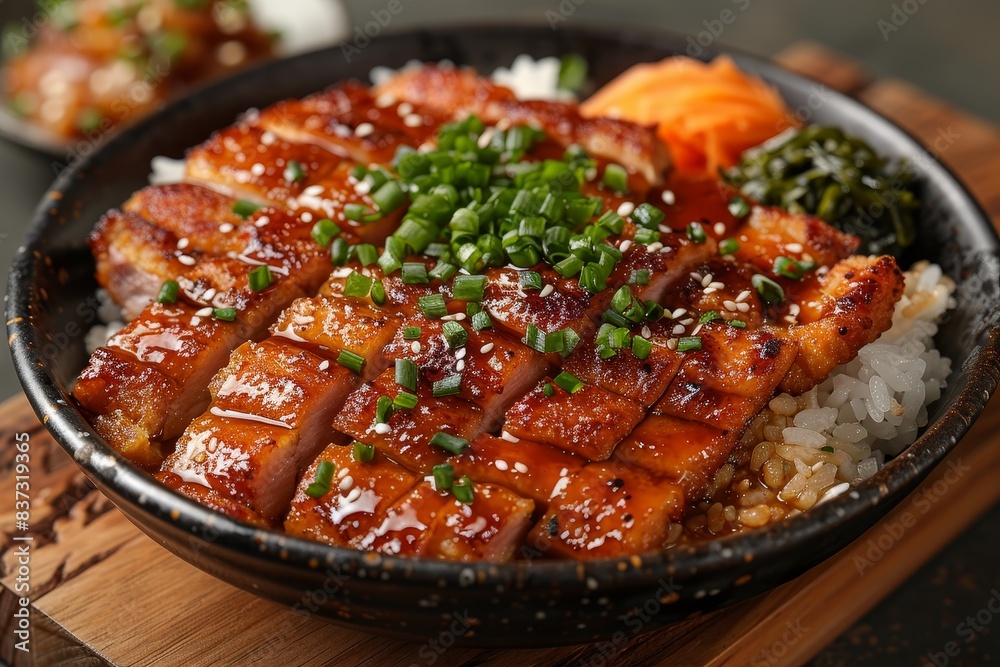 Katsu Curry - Breaded pork cutlet served with a rich curry sauce over rice. Katsu Curry - Breaded pork cutlet served with a rich curry sauce over rice.