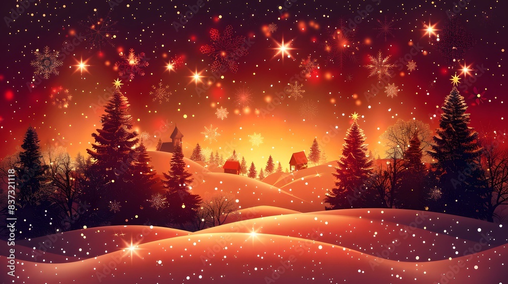 Obraz premium Christmas Snow Scene