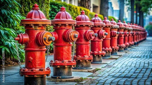 Pack of water hydrant on background photo