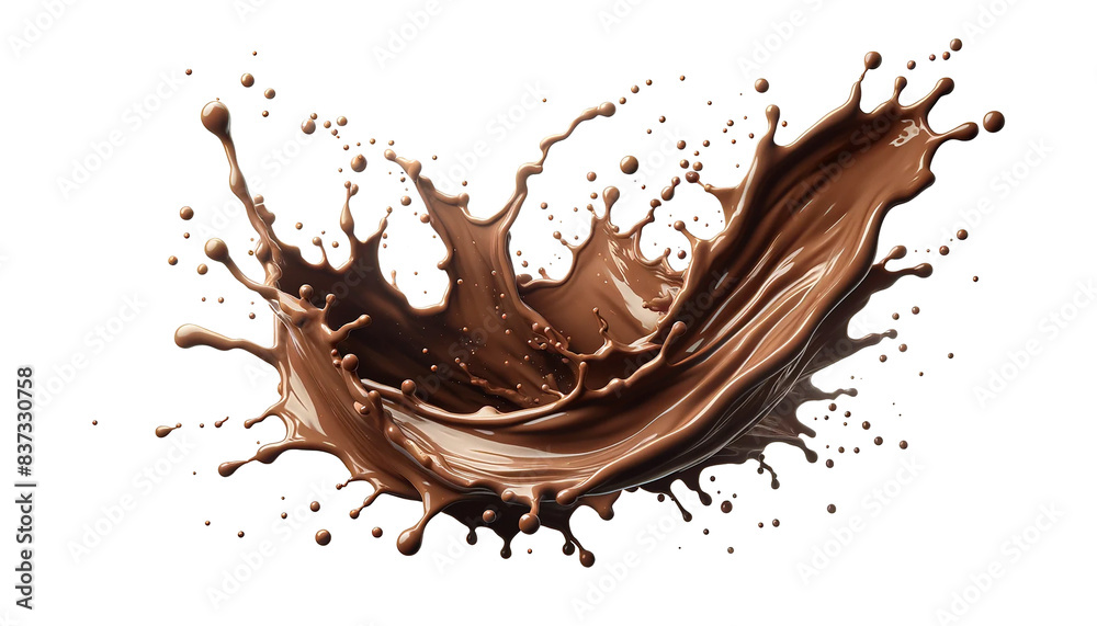 brown splash isolated on the transparent background. brown splash isolated on the transparent background.