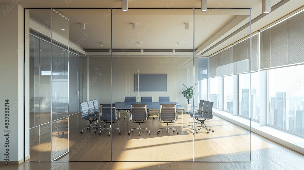 Modern spacious room for business meetings in the company office. Synergy Unleashed: Exploring the Collective Potential of a Contemporary Open Space Workplace Modern spacious room for business meetings in the company office. Synergy Unleashed: Exploring the Collective Potential of a Contemporary Open Space Workplace