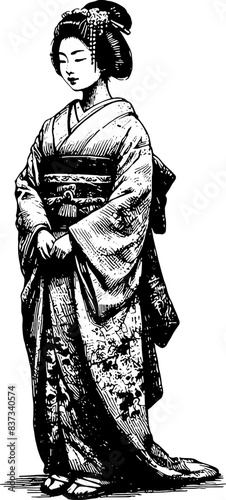 Japanese Woman Or Geisha 