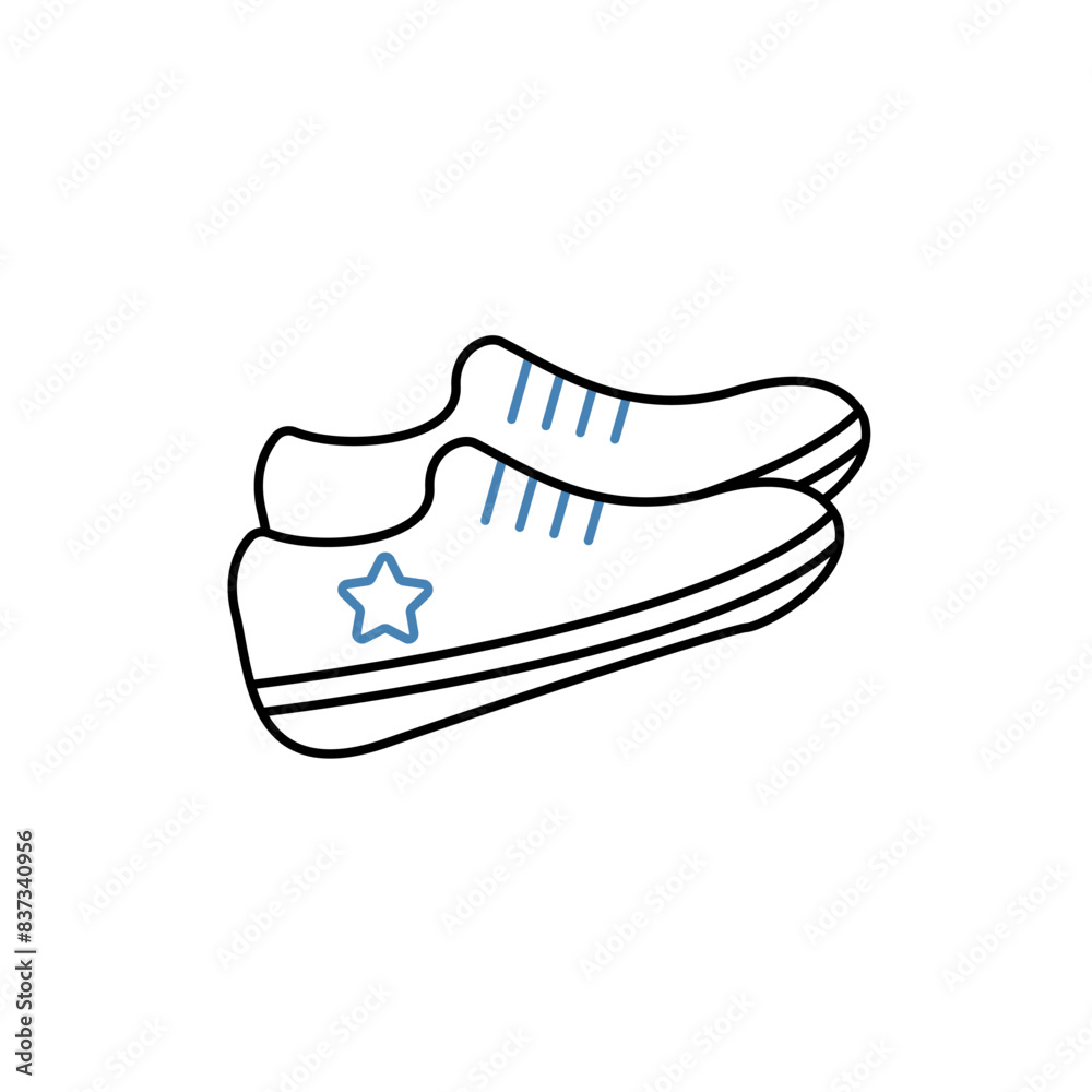 sneakers concept line icon. Simple element illustration. sneakers concept outline symbol design.