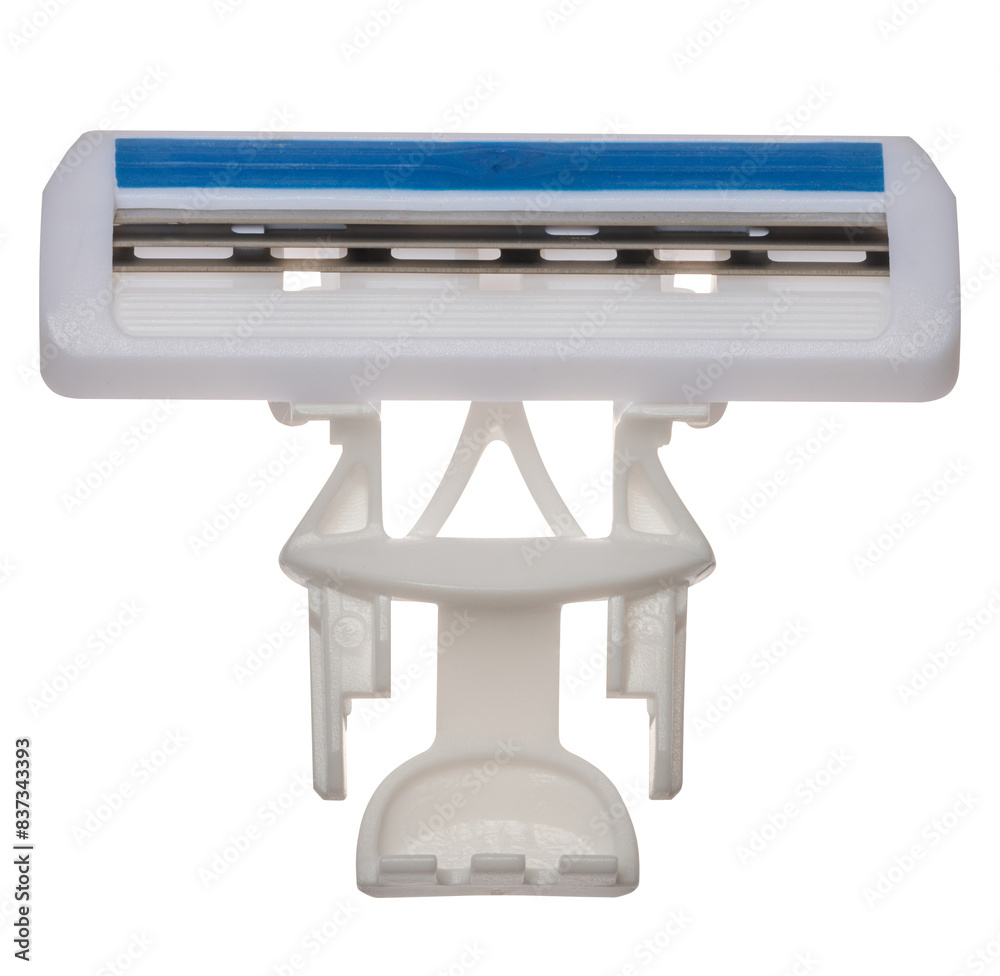 Disposable shaving blade on isolated background Disposable shaving blade on isolated background