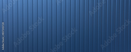 panorama template mock up metallic blue wall striped wallpaper background texture simple concept empty space for copy or text here