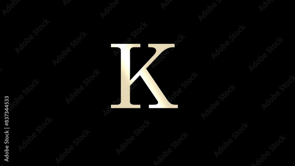 Alphabet letter K with white particles and alpha channel, letters and alphabet Alphabet letter K with white particles and alpha channel, letters and alphabet