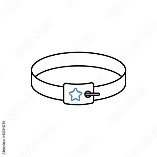 belt concept line icon. Simple element illustration. belt concept outline symbol design.