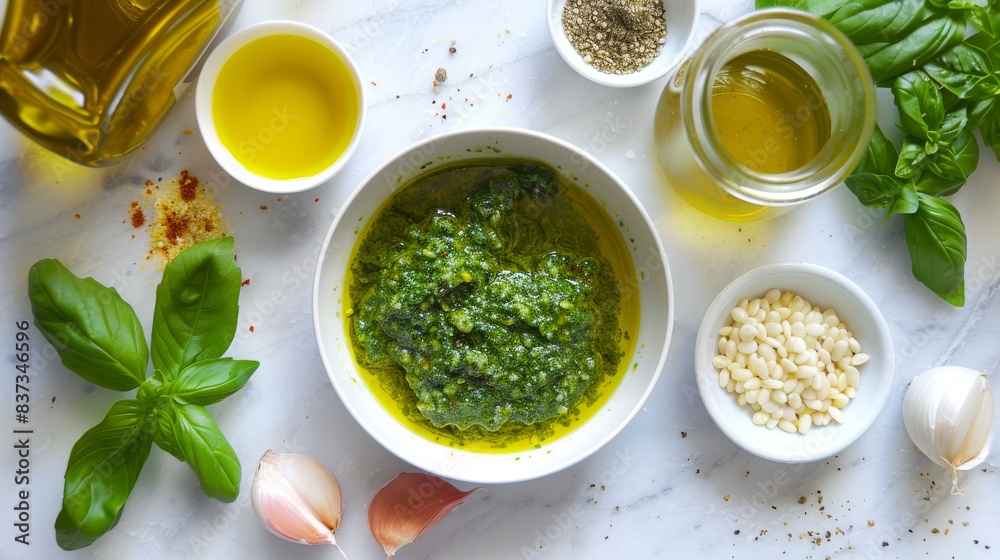 Ingredients of Pesto Ingredients of Pesto