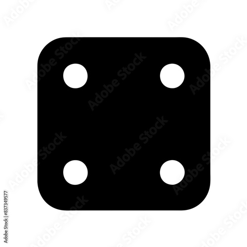 dice on a white background