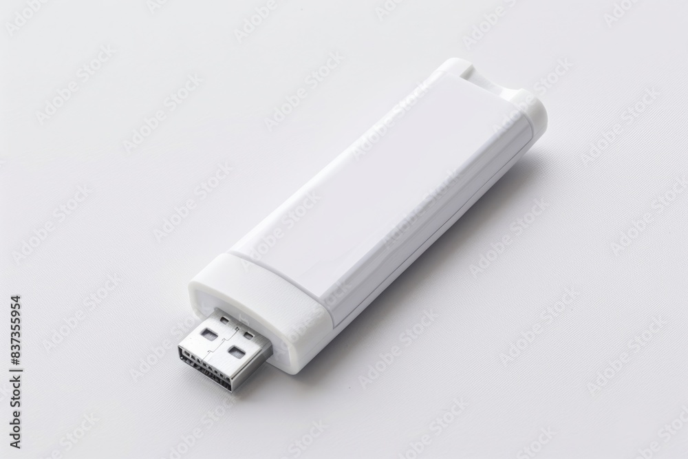 Computer Drive. Foldable USB Flash Drive isolated on white background Computer Drive. Foldable USB Flash Drive isolated on white background