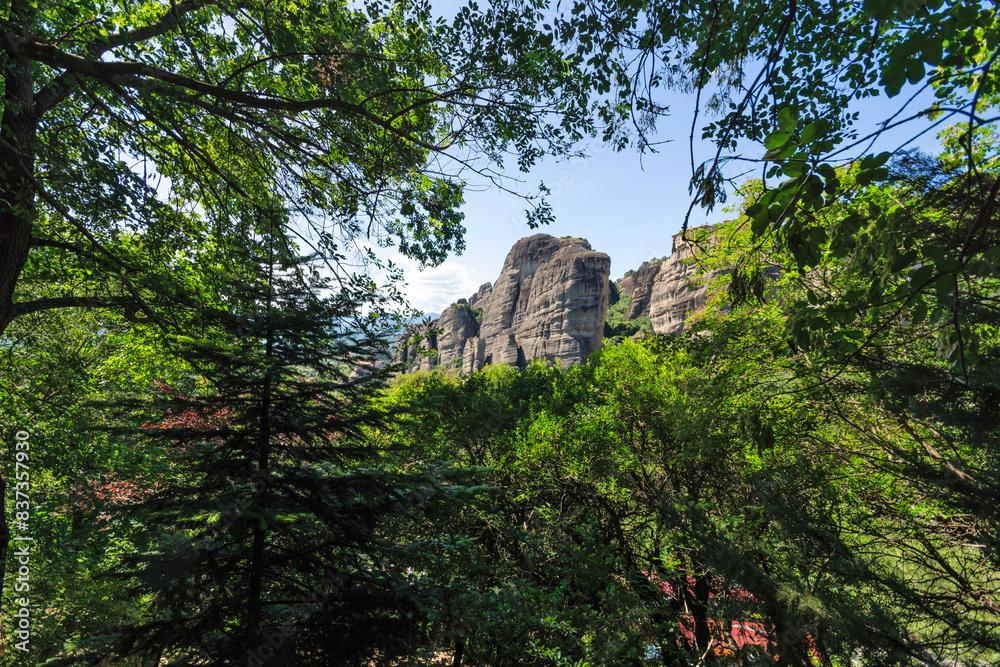 Panoramic view of Meteora Monasteries, Thessaly, Greece Panoramic view of Meteora Monasteries, Thessaly, Greece