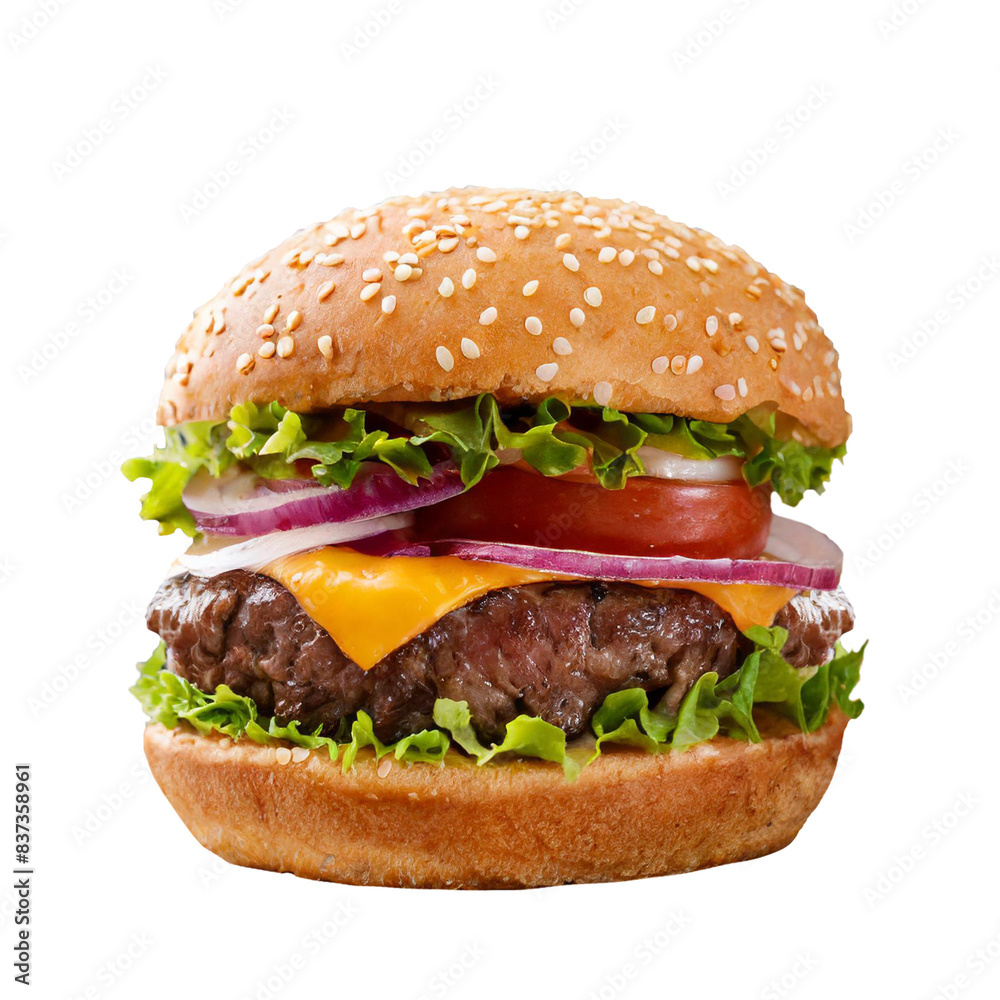 hamburger on transparent background hamburger on transparent background