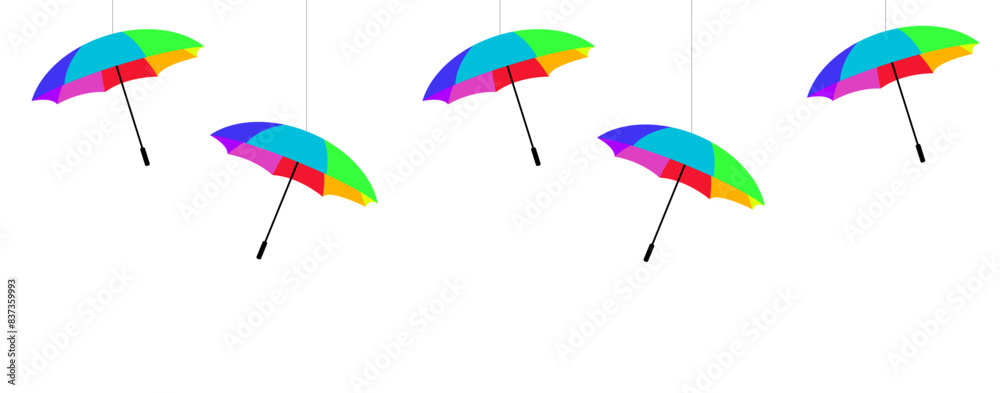 parapluie multicolore