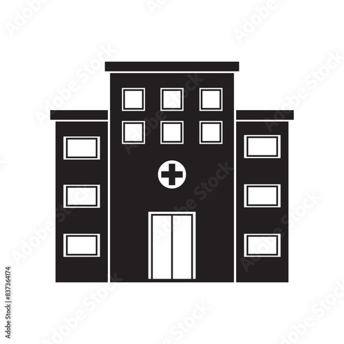 Hospital icon vector illustration design template