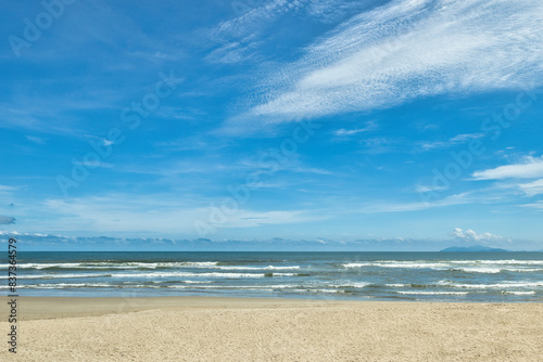 Danang My Khe city beach in the centre of Da Nang city in Vietnam. It is a beautiful Beach on the Shores of the South China Sea, Vietnam
 photo