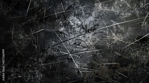 black scratched metal texture