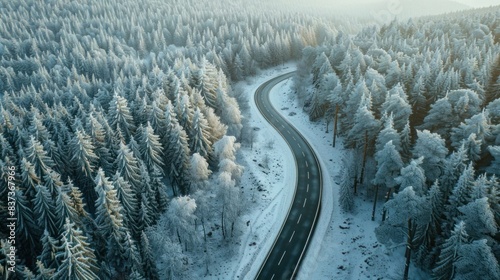 snow covered road © Tatyana
