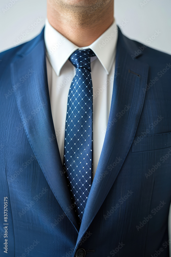 Abstract business background with office suit on simple backdrop with copy space Abstract business background with office suit on simple backdrop with copy space