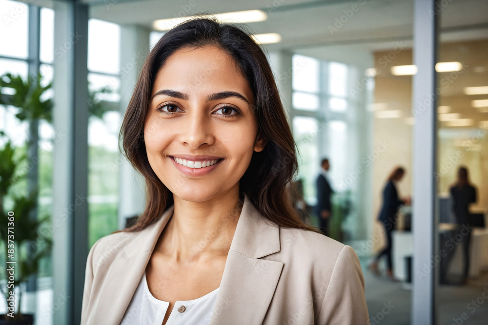 smiling middle eastern businesswoman smiling middle eastern businesswoman