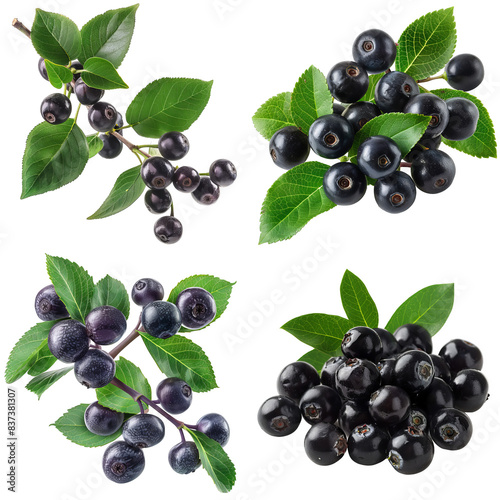 Photo of Maqui Berry herb, Asian herbs, isolated on transparent background.