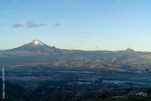 Cotopaxi volcano natural landscape of the national park