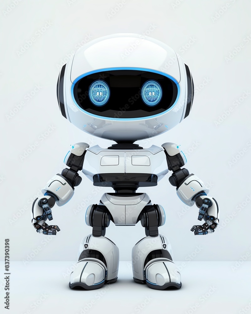 AI in diagnostics represented by a cute robot mascot AI in diagnostics represented by a cute robot mascot