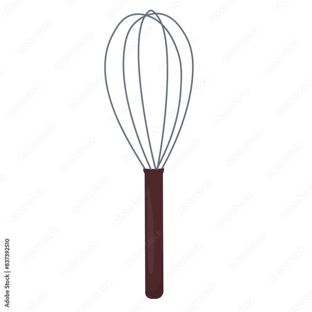 whisking Balloon whisk for mixing and whisking . Vector stock illustration of a kitchen tool for chocolatier. Isolated on a white background. whisking Balloon whisk for mixing and whisking . Vector stock illustration of a kitchen tool for chocolatier. Isolated on a white background.