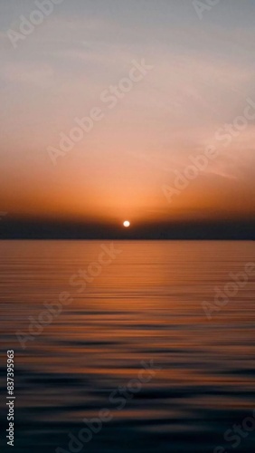 Sun in the horizon