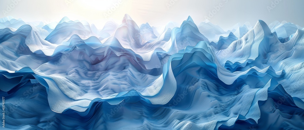 Abstract background with a light blue 3D effect Abstract background with a light blue 3D effect